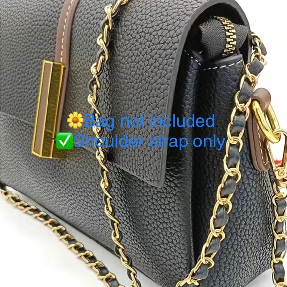 New Adjustable Twisted White Leather Crossbody/Shoulder Purse/Wallet Chain - Picture 13 of 17